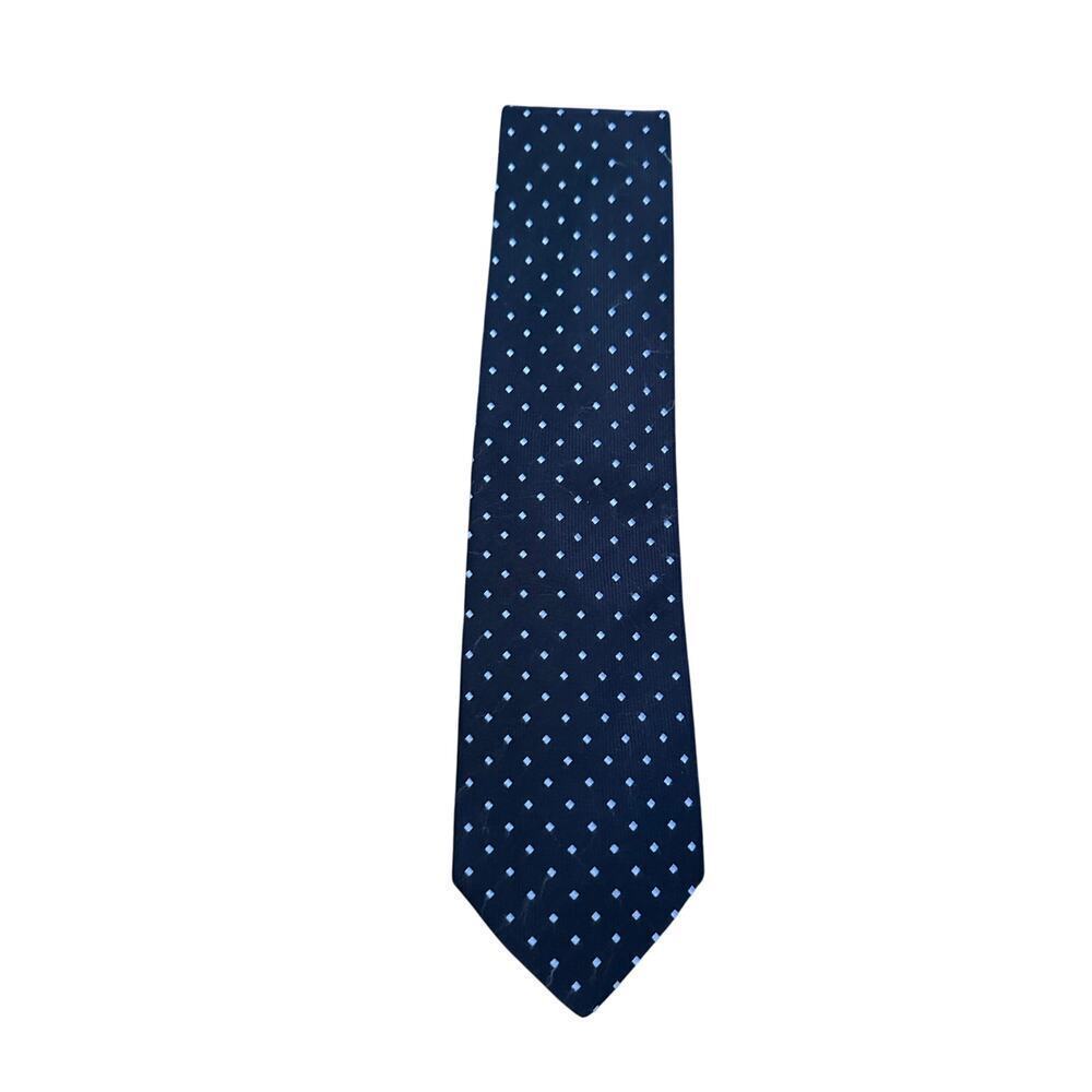 Banana Republic Men's Blue 100% Silk Diamond Print Neck Tie